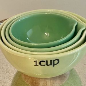 Anthropologie Light Green Measuring Cups 💚